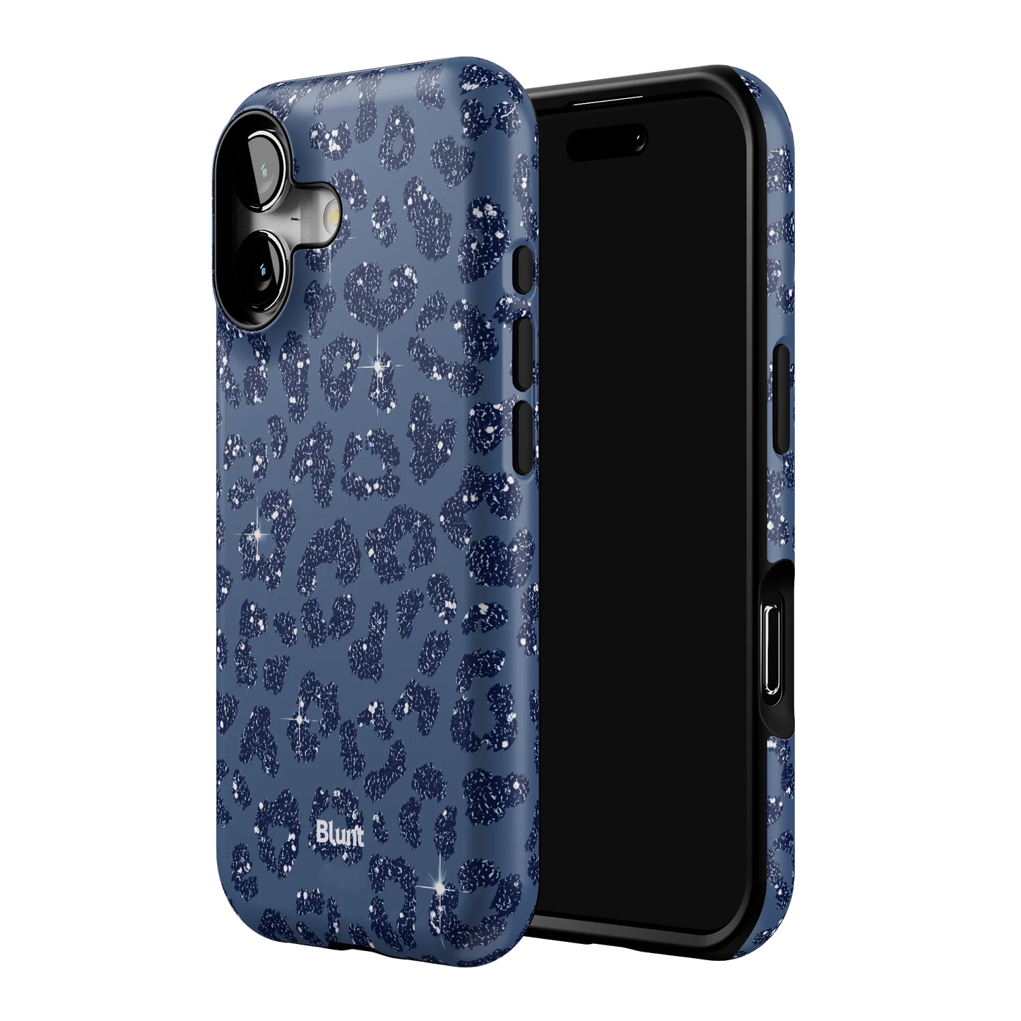 Blue Cheetah Print iPhone Case