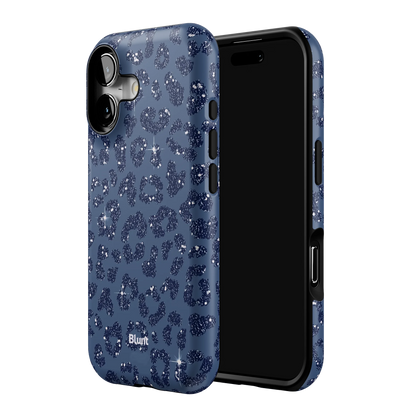 Blue Cheetah Print iPhone Case