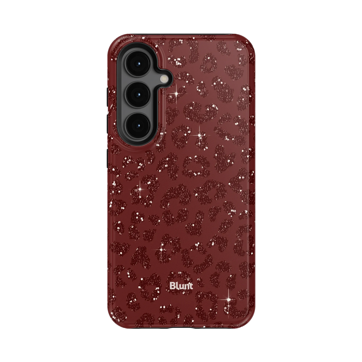 Burgundy Cheetah Print Samsung Case