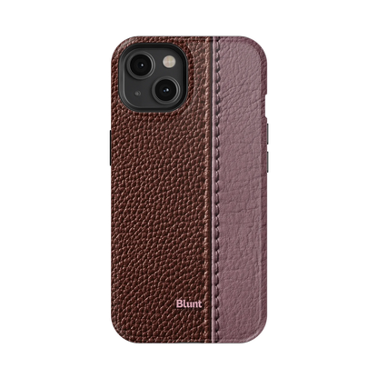 Maroon Grain iPhone Case