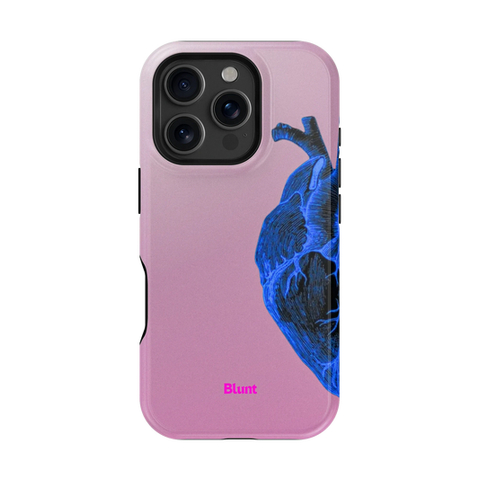 Anatomy Heart Blue iPhone Case
