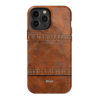 Chocolate Denim iPhone Case