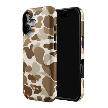 Brown Camo iPhone Case