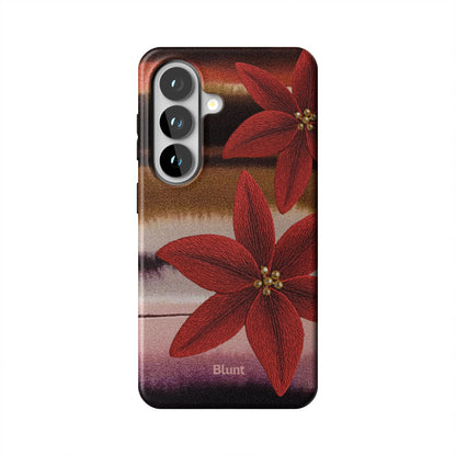 Crimson Bloom Samsung Case