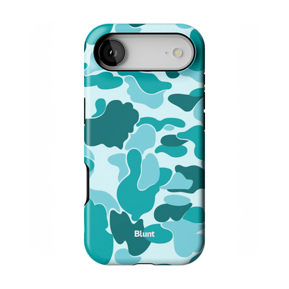 Aqua Camo iPhone Case