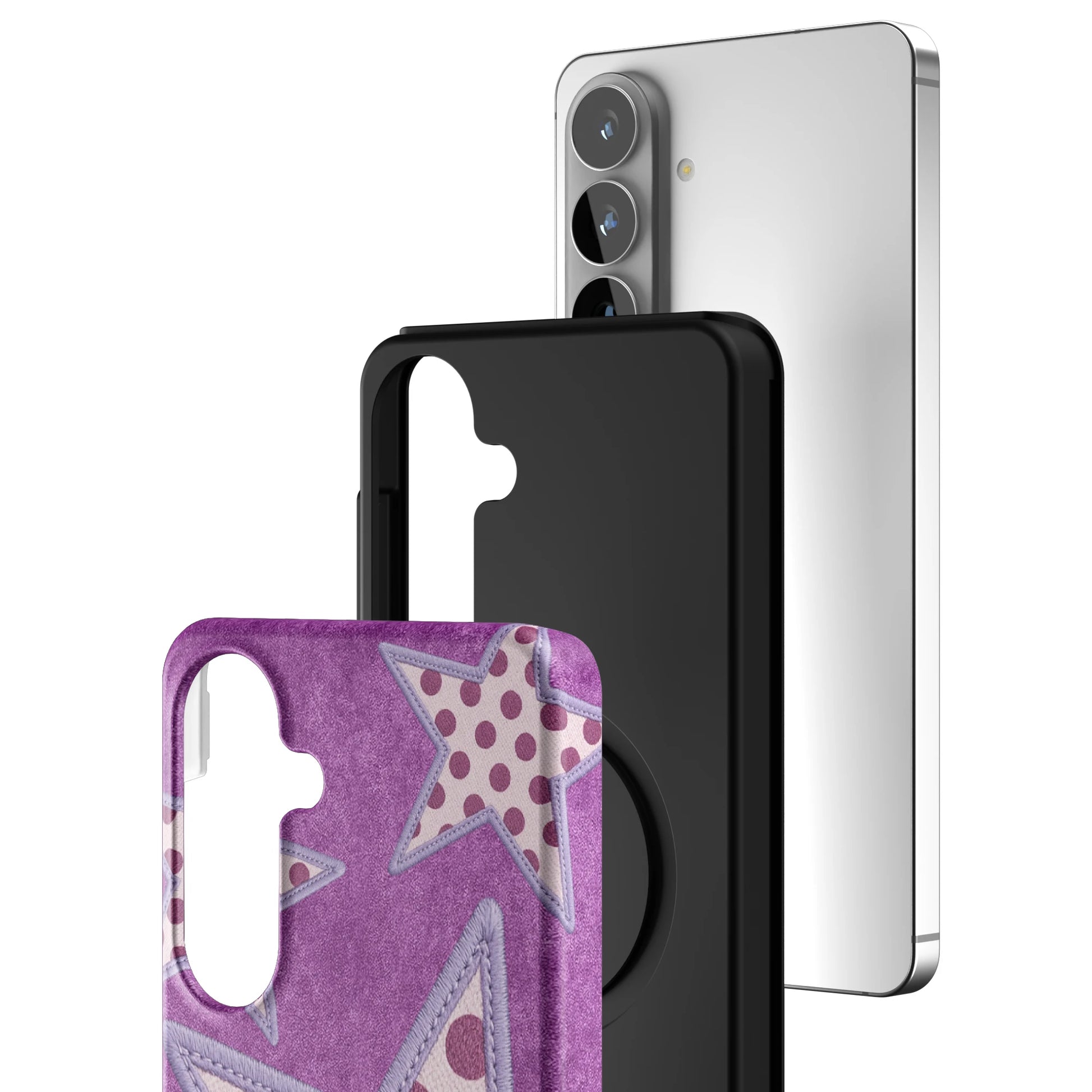 Lilac-Crush-Polka-Star-samsung-case-Galaxy S26 Plus-3