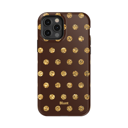 Gold Polka iPhone Case