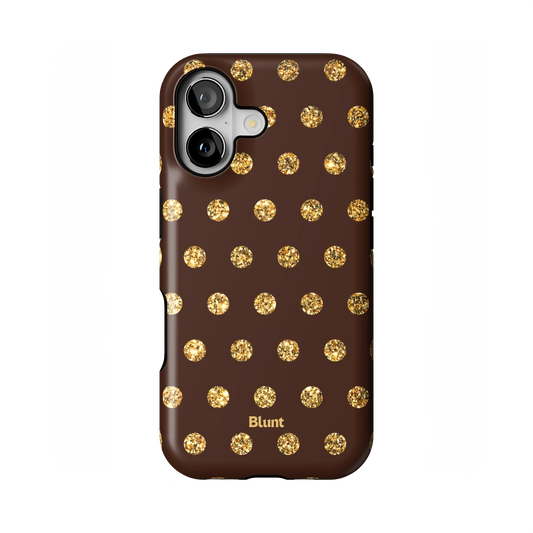 Gold Polka iPhone Case