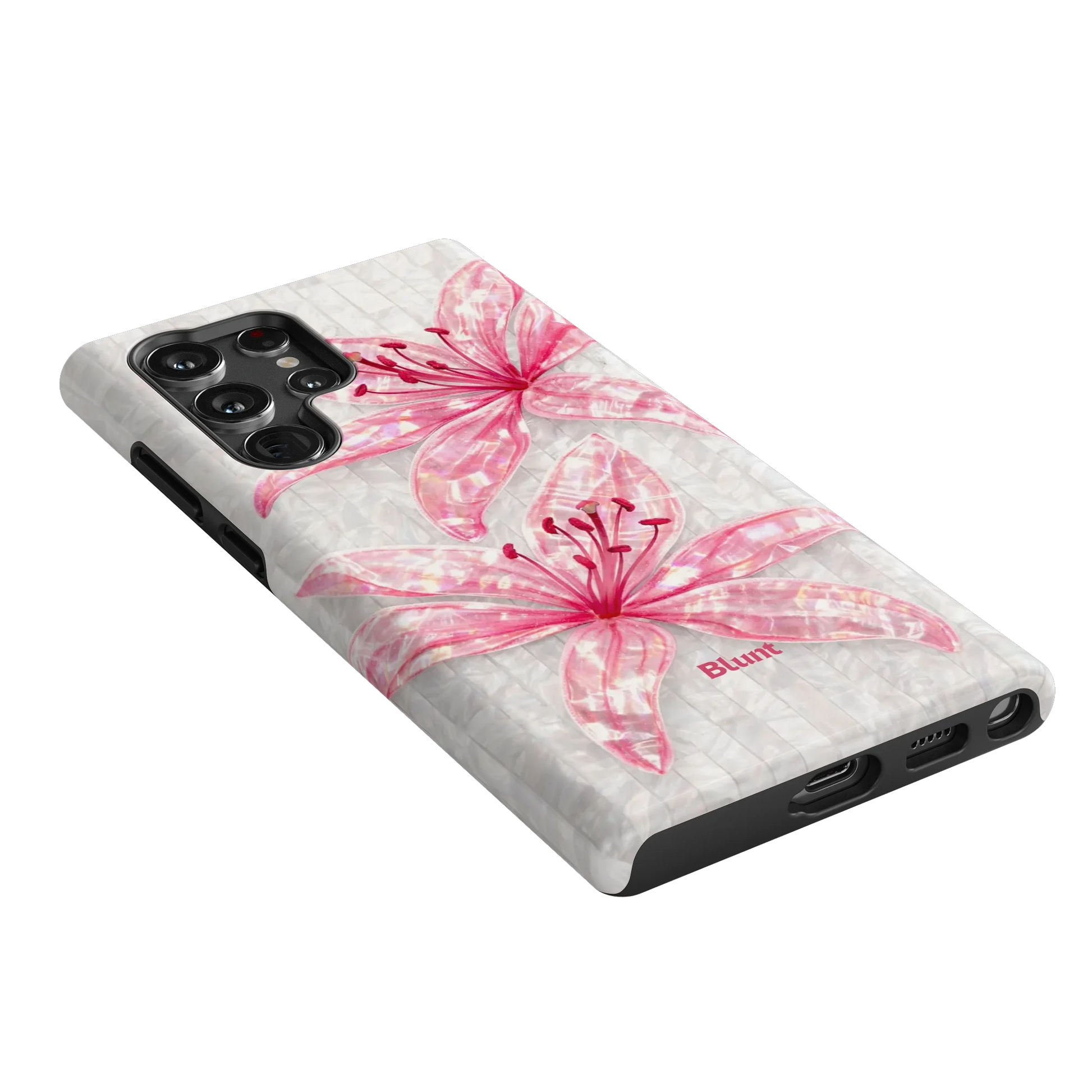 Pink-Floral-Luster-samsung-case-S22 Ultra-2