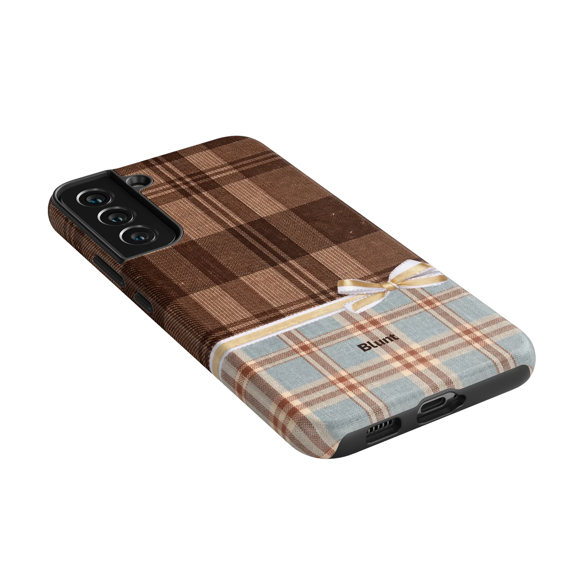 Mocha-Plaid-samsung-case-S22 Plus-2