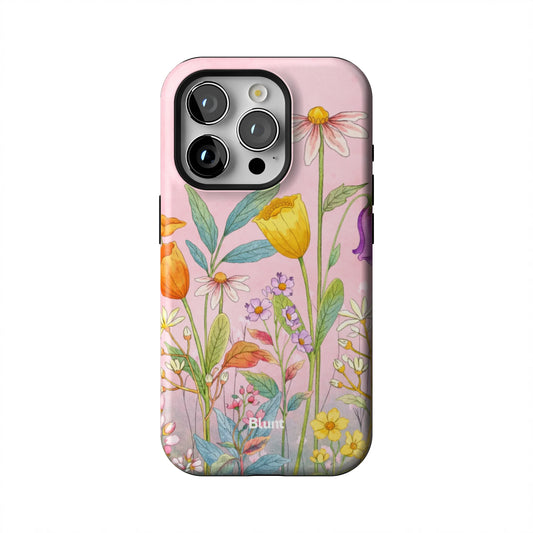 Pink-Meadow-iphone-case-iPhone 15 Pro-1