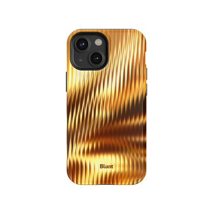 Golden Ripple iPhone Case
