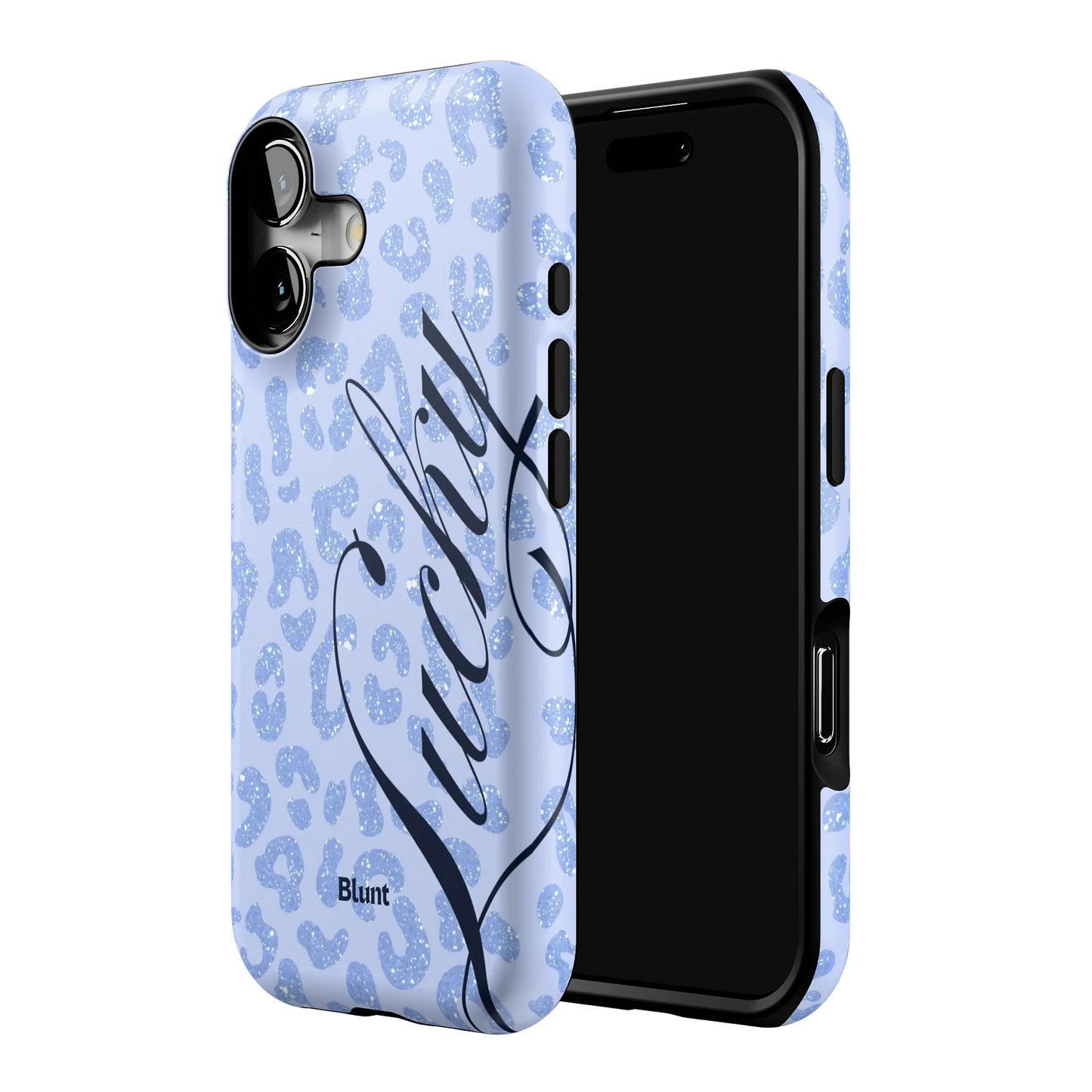 Blue Cheetah Lucky iPhone Case