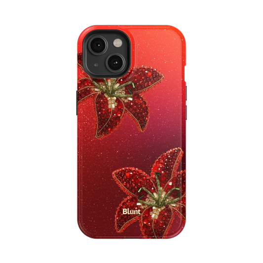 Scarlet Petals iPhone Case