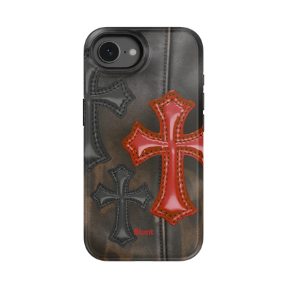 Leather Crosses iPhone Case