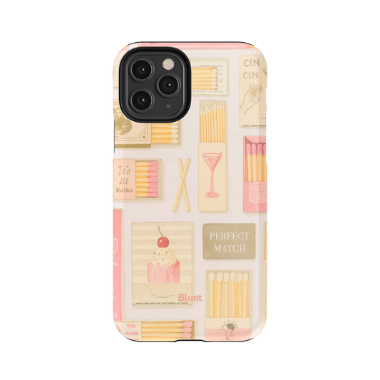 Pink Match iPhone Case