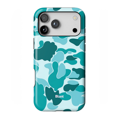 Aqua Camo iPhone Case