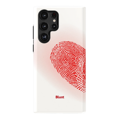 Heart Print White Samsung Case