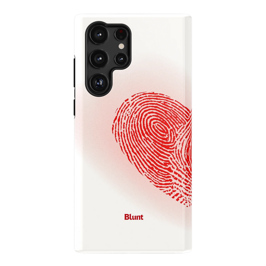 Heart Print White Samsung Case