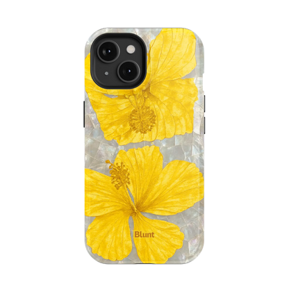 Yellow Coconut Bloom iPhone Case