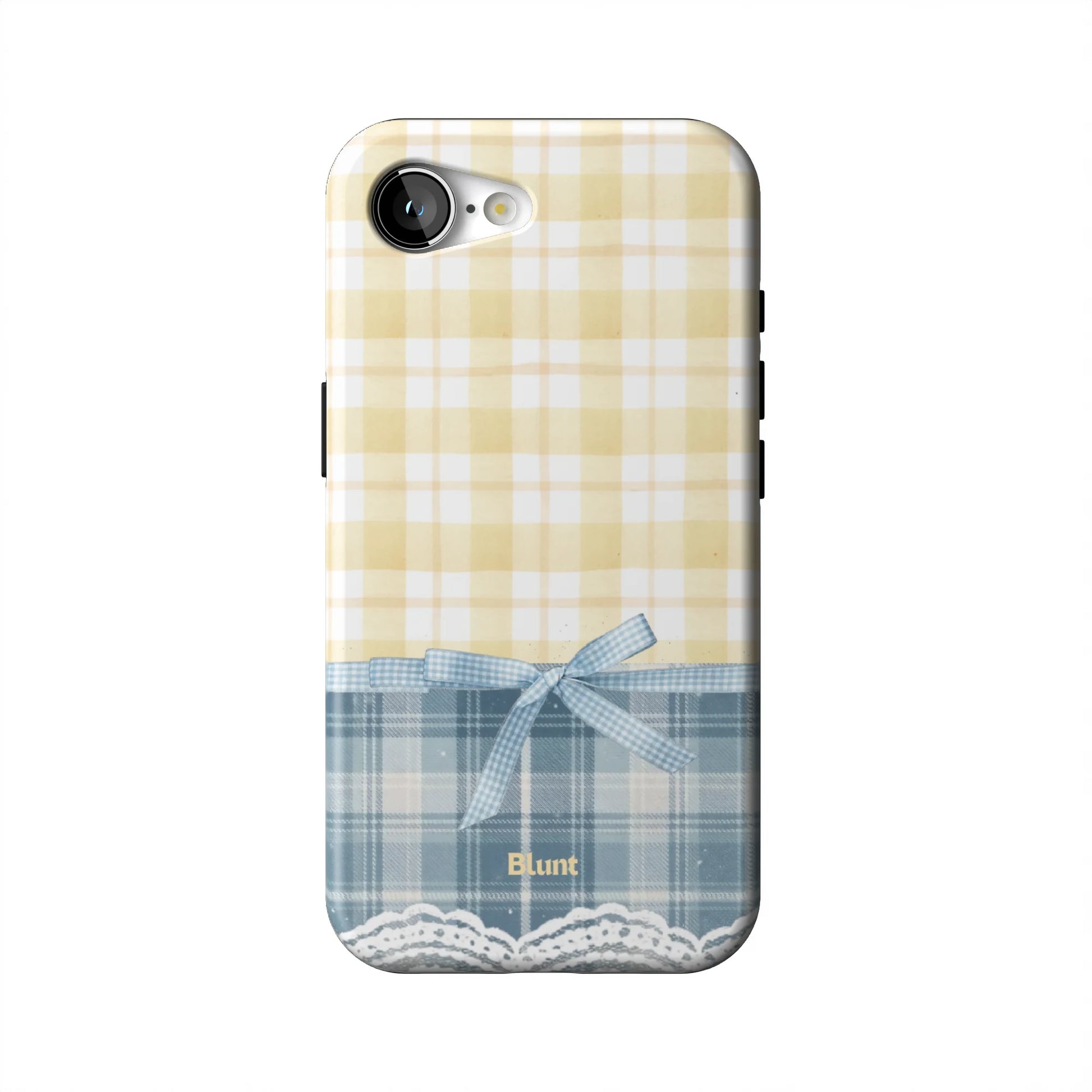 Blue-Lemonplaid-iphone-case-iPhone 16 E-1