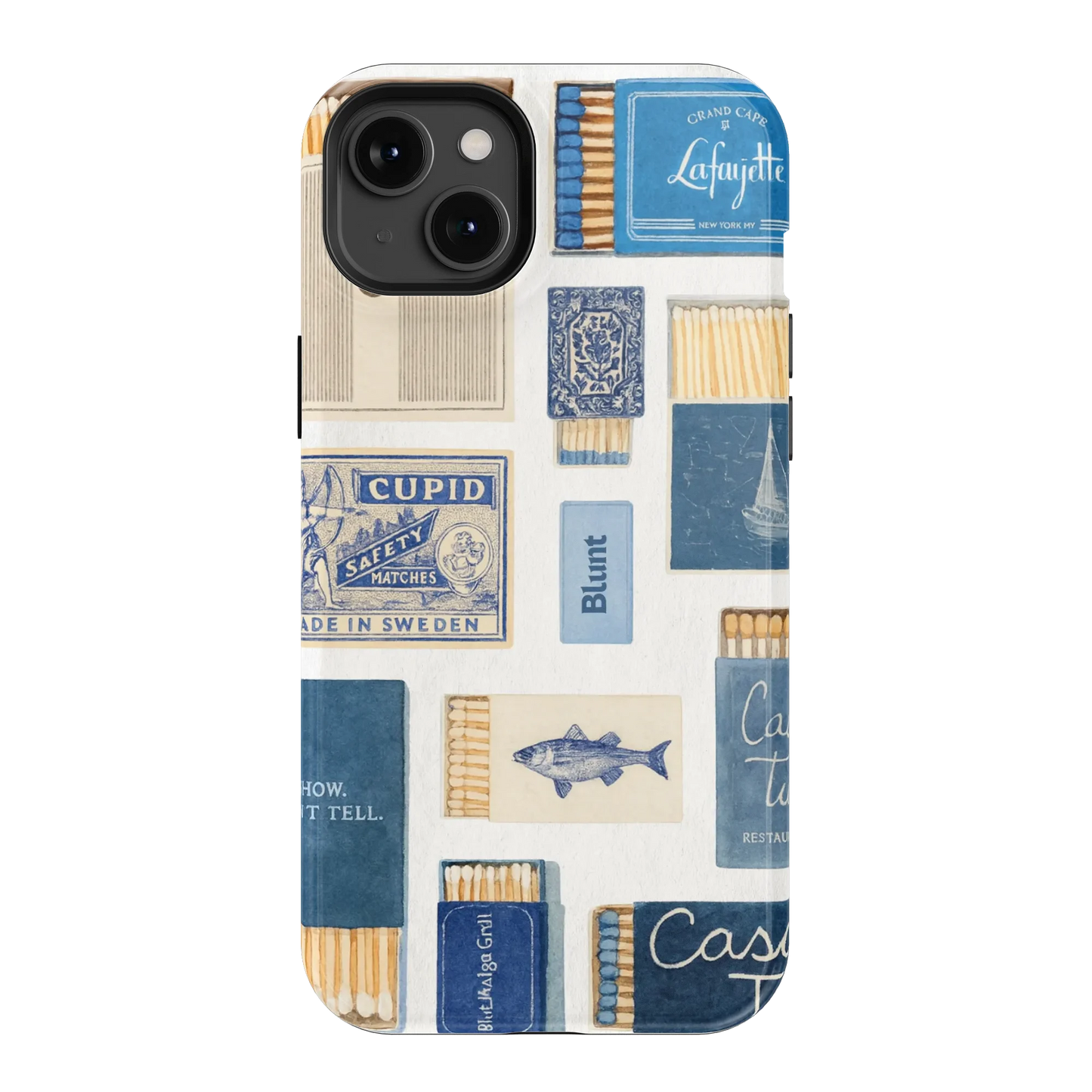 Teal flame iPhone Case