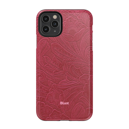 Mauve Leather iPhone Case