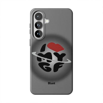 Grey Aura Girlfriend Samsung Case