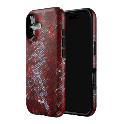 Crimson Scale iPhone Case