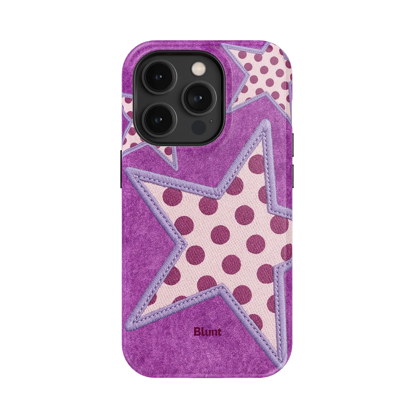 Lilac Crush Polka Star iPhone Case