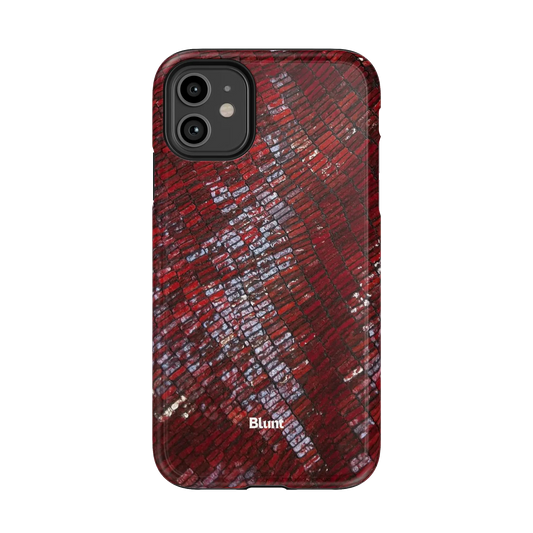 Crimson Scale iPhone Case