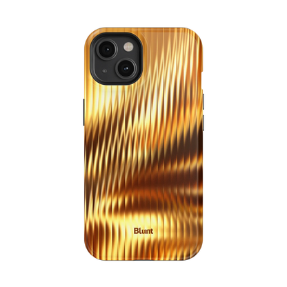 Golden Ripple iPhone Case