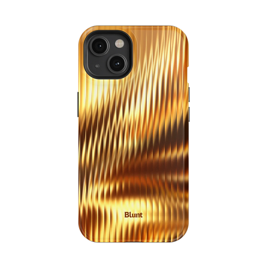 Golden Ripple iPhone Case