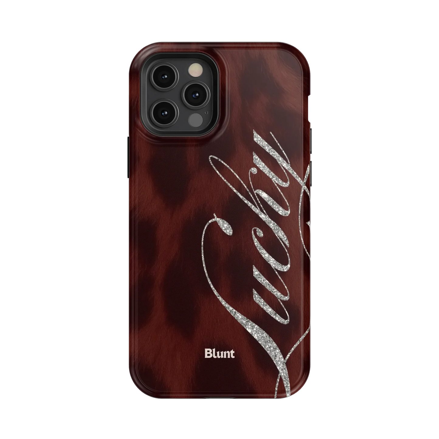 Brown Cheetah Lucky iPhone Case