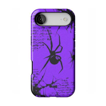Violet Script iPhone Case