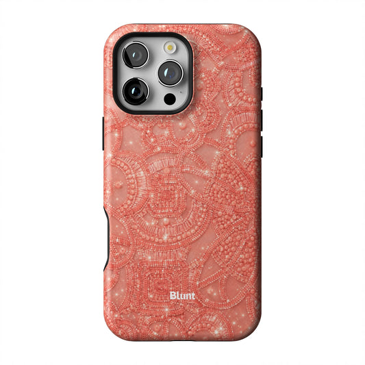 Coral-Glam-iphone-case-iPhone 16 Pro Max-1