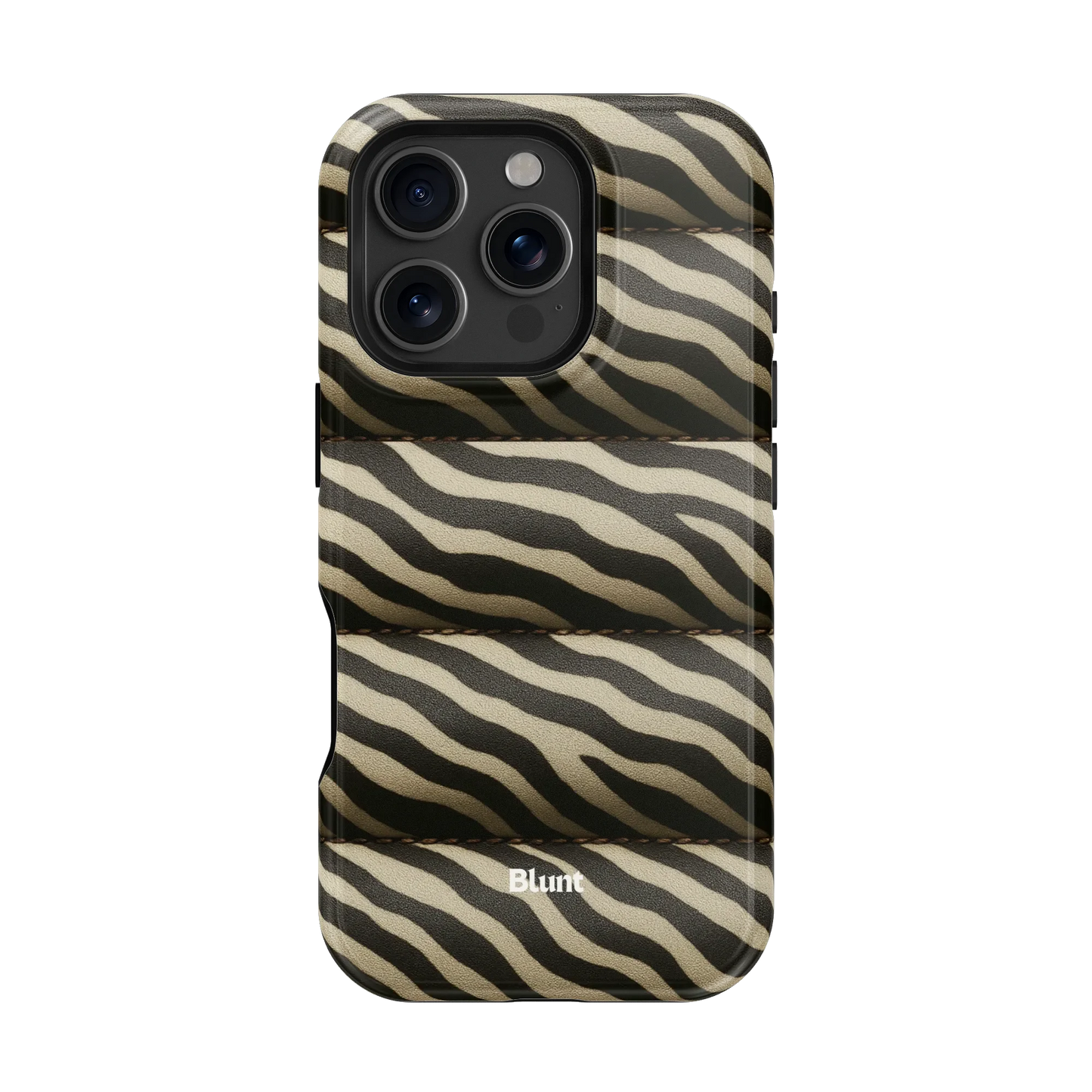 Zebra Puffer iPhone Case