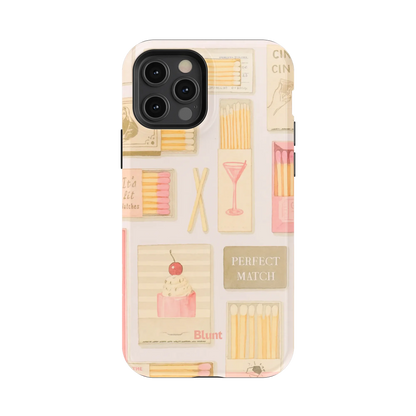 Pink Match iPhone Case