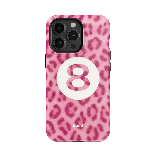 Pink Cheetah Magic 8 iPhone Case
