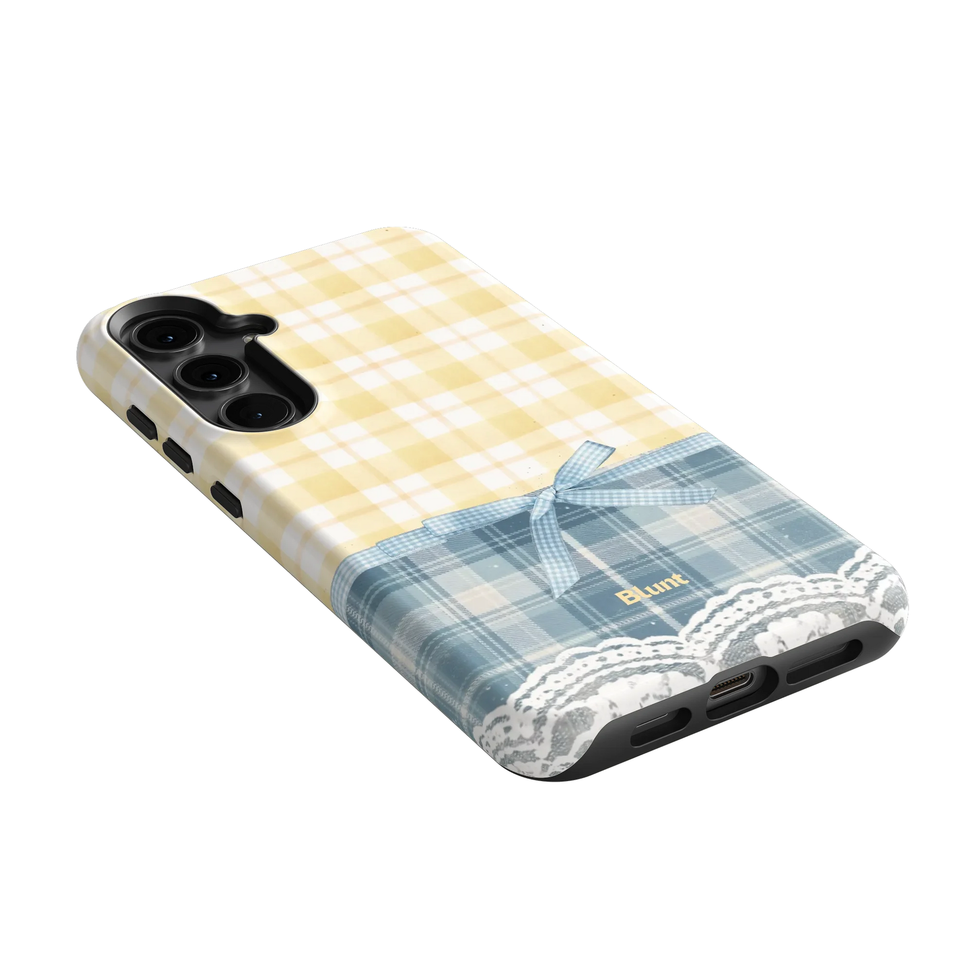 Blue-Lemonplaid-samsung-case-S24 Plus-2