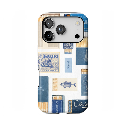 Teal flame iPhone Case