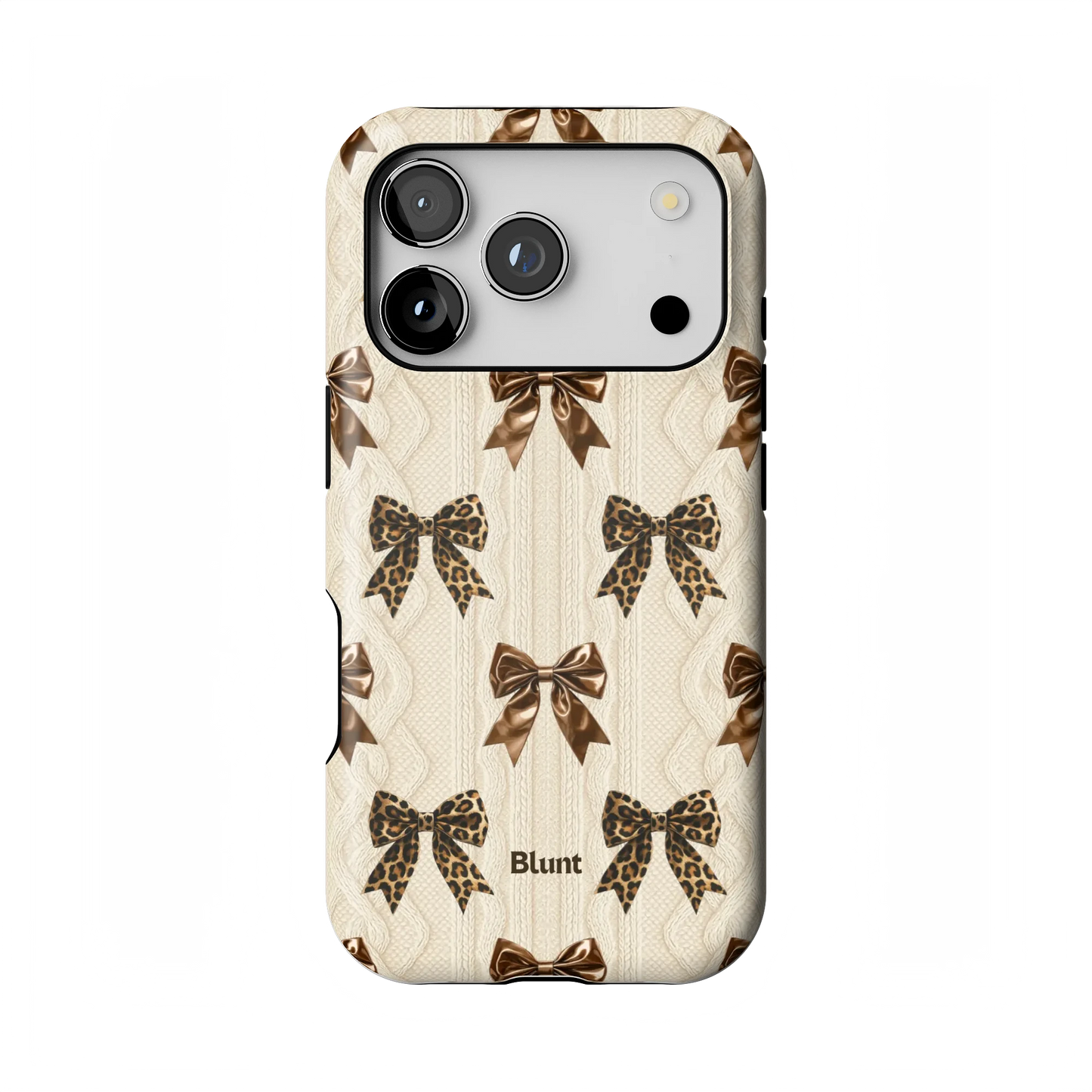 Cheetah Knit iPhone Case