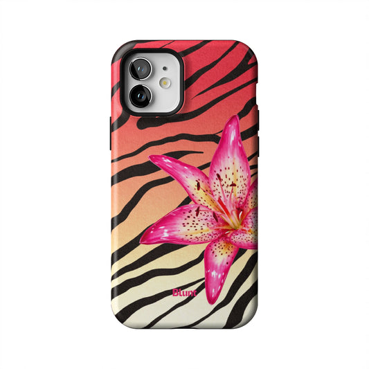 Striped-Lilly-iphone-case-iPhone 12-1