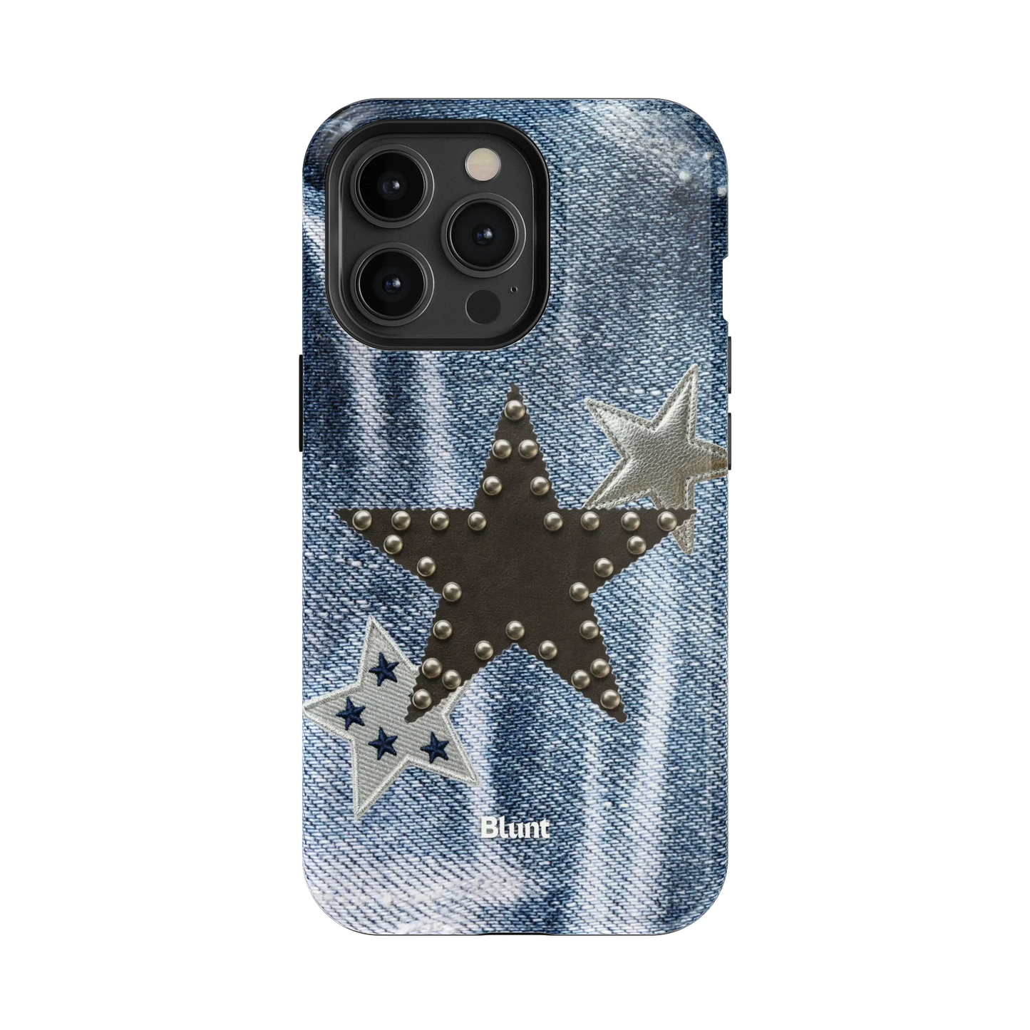 Denim Starstud iPhone Case