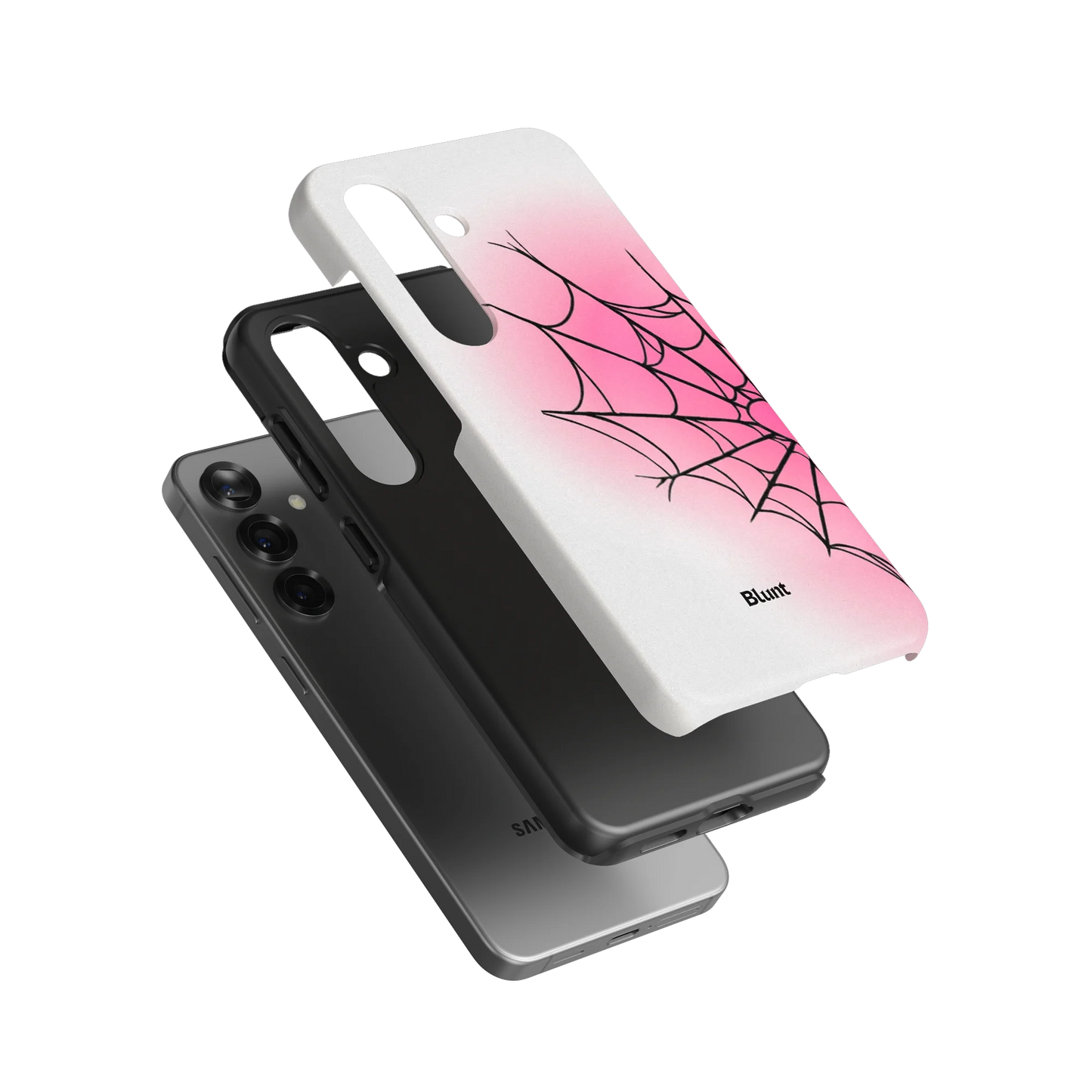 White Pink Web Samsung Case