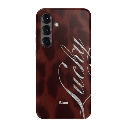 Brown Cheetah Lucky Samsung Case