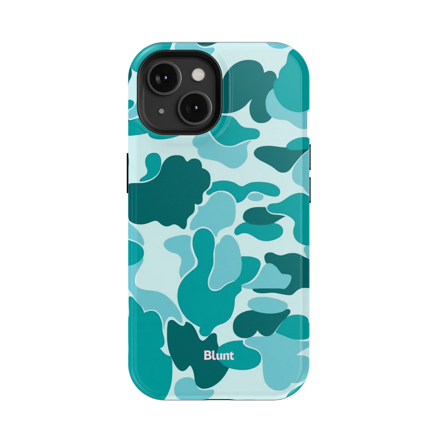 Aqua Camo iPhone Case