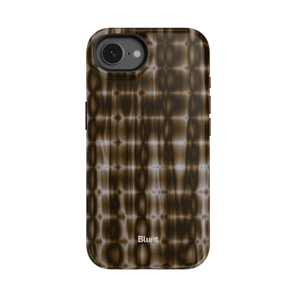 Brown Ripple iPhone Case
