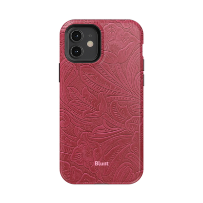 Mauve Leather iPhone Case