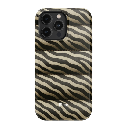 Zebra Puffer iPhone Case